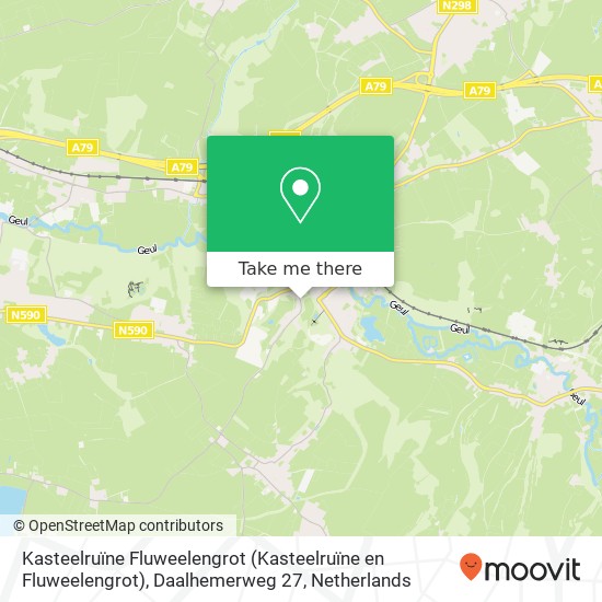 Kasteelruïne Fluweelengrot (Kasteelruïne en Fluweelengrot), Daalhemerweg 27 map