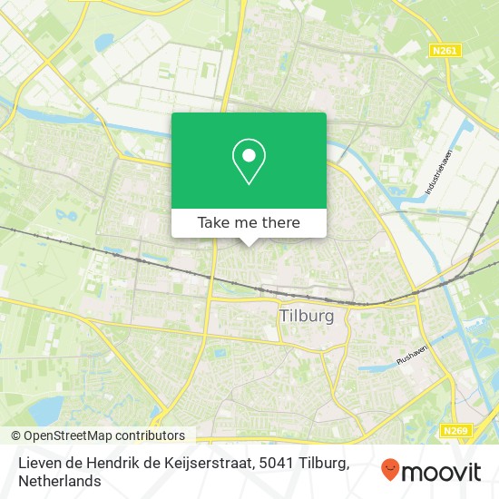 Lieven de Hendrik de Keijserstraat, 5041 Tilburg map