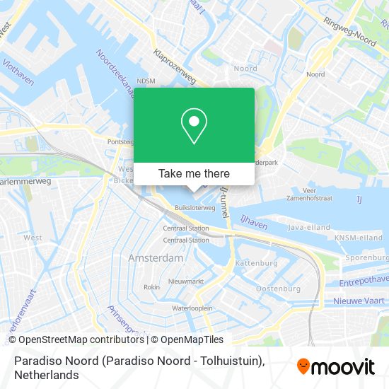 Paradiso Noord (Paradiso Noord - Tolhuistuin) map