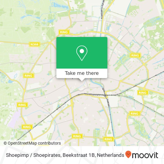 Shoepimp / Shoepirates, Beekstraat 1B map