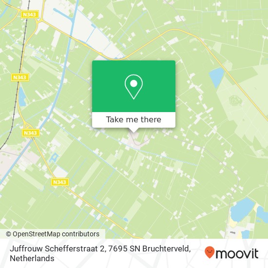 Juffrouw Schefferstraat 2, 7695 SN Bruchterveld Karte