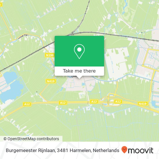 Burgemeester Rijnlaan, 3481 Harmelen map