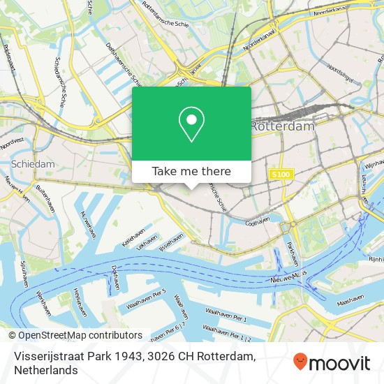 Visserijstraat Park 1943, 3026 CH Rotterdam map