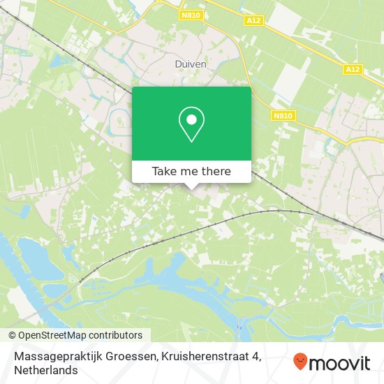 Massagepraktijk Groessen, Kruisherenstraat 4 Karte