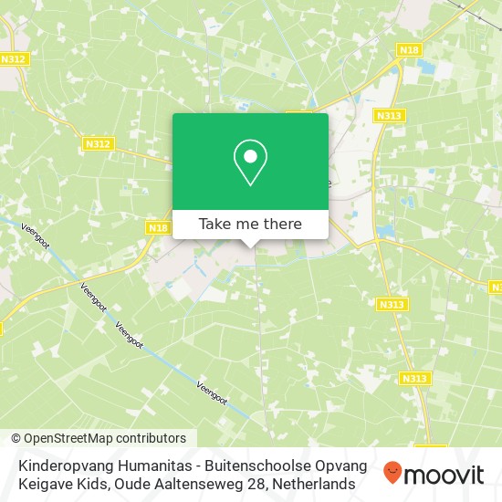 Kinderopvang Humanitas - Buitenschoolse Opvang Keigave Kids, Oude Aaltenseweg 28 map