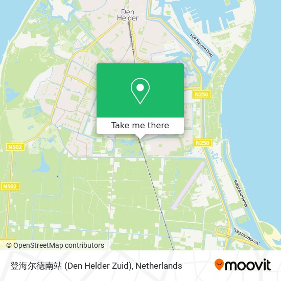 登海尔德南站 (Den Helder Zuid) Karte