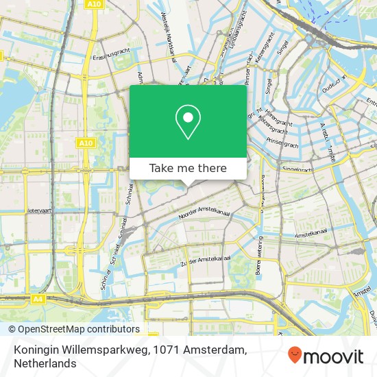 Koningin Willemsparkweg, 1071 Amsterdam Karte