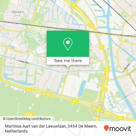 Martinus Aart van der Leeuwlaan, 3454 De Meern map