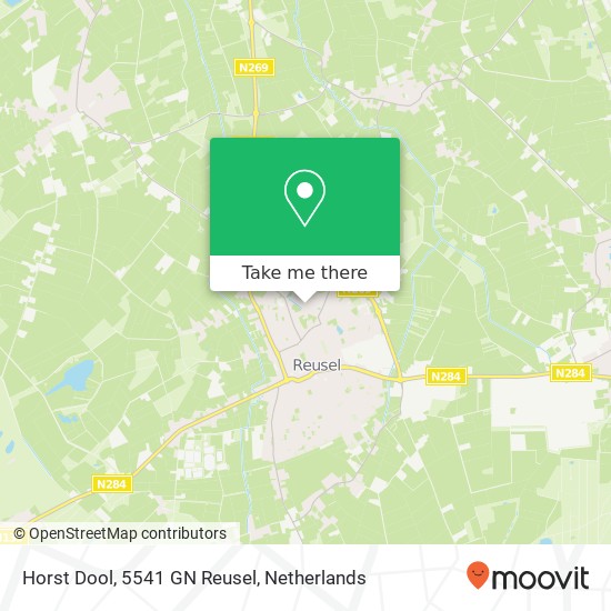 Horst Dool, 5541 GN Reusel map