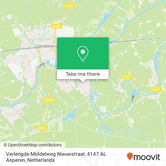 Verlengde Middelweg Nieuwstraat, 4147 AL Asperen map