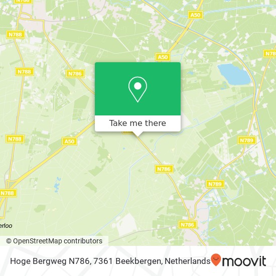 Hoge Bergweg N786, 7361 Beekbergen Karte