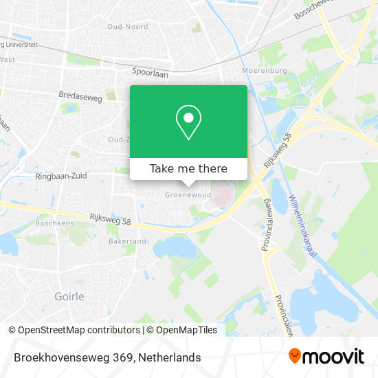 Broekhovenseweg 369 map