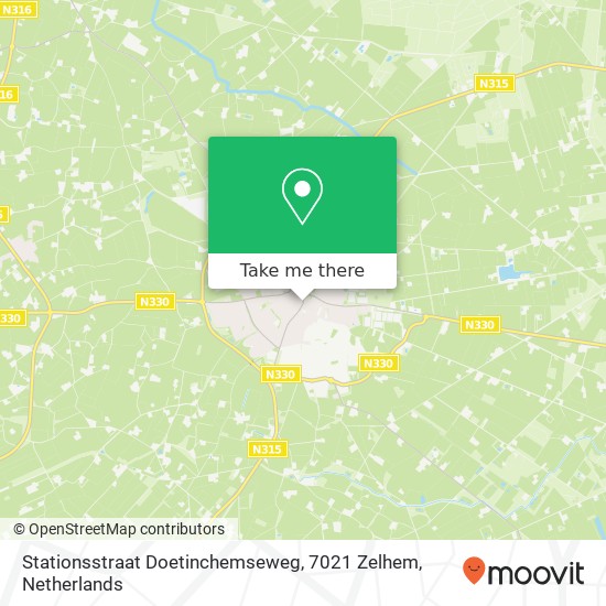 Stationsstraat Doetinchemseweg, 7021 Zelhem map