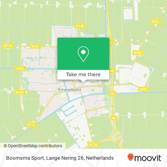 Boomsma Sport, Lange Nering 26 map