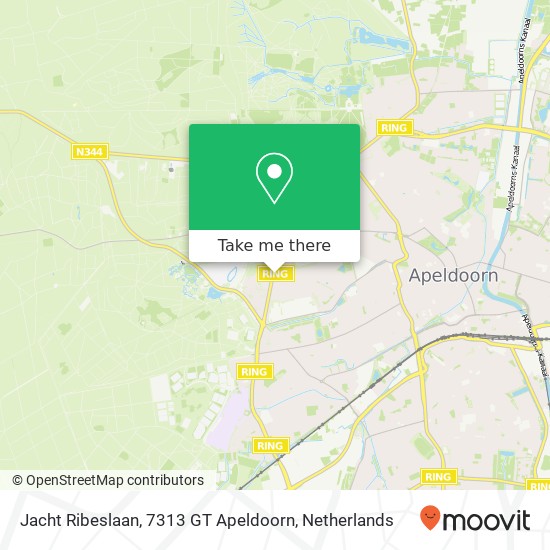 Jacht Ribeslaan, 7313 GT Apeldoorn map