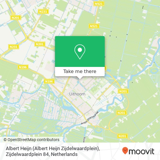 Albert Heijn (Albert Heijn Zijdelwaardplein), Zijdelwaardplein 84 map