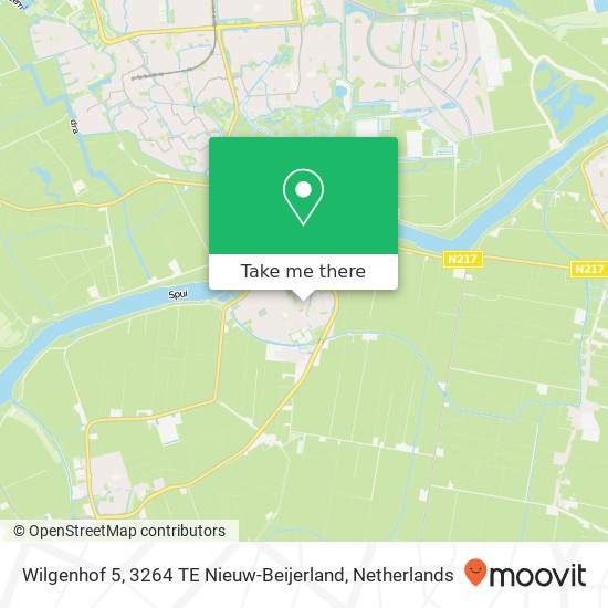 Wilgenhof 5, 3264 TE Nieuw-Beijerland map