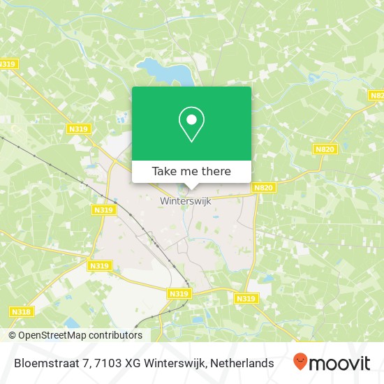 Bloemstraat 7, 7103 XG Winterswijk map