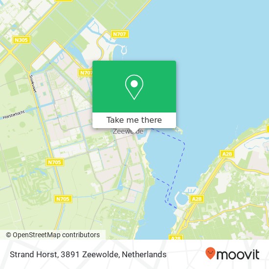 Strand Horst, 3891 Zeewolde map