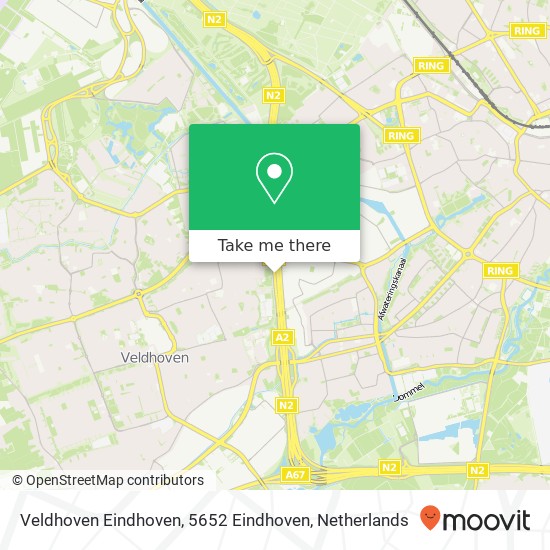 Veldhoven Eindhoven, 5652 Eindhoven Karte