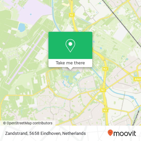 Zandstrand, 5658 Eindhoven Karte