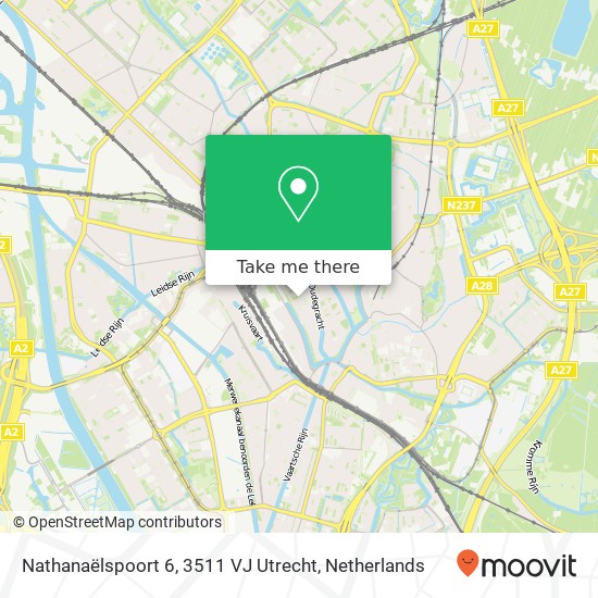 Nathanaëlspoort 6, 3511 VJ Utrecht map