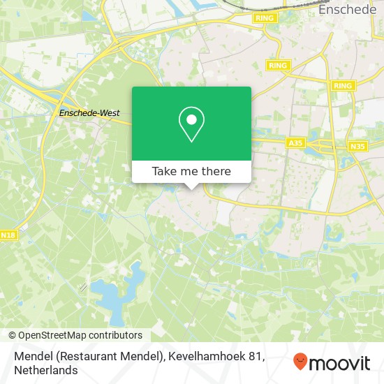 Mendel (Restaurant Mendel), Kevelhamhoek 81 map