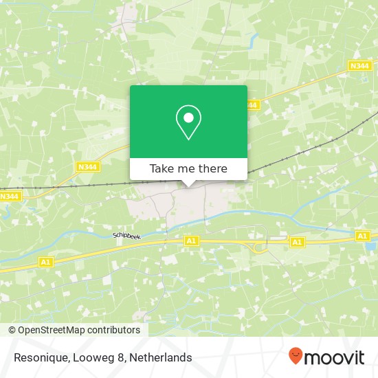 Resonique, Looweg 8 map