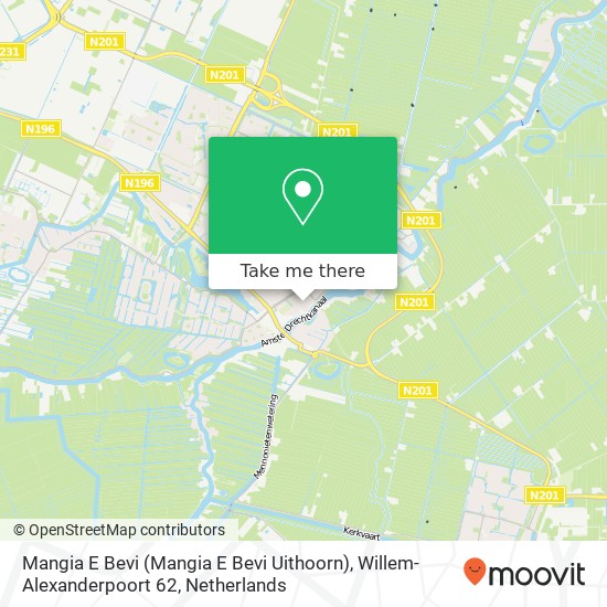 Mangia E Bevi (Mangia E Bevi Uithoorn), Willem-Alexanderpoort 62 Karte