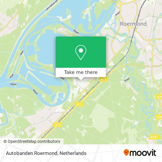 Autobanden Roermond map