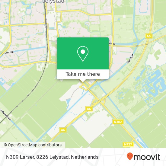 N309 Larser, 8226 Lelystad Karte