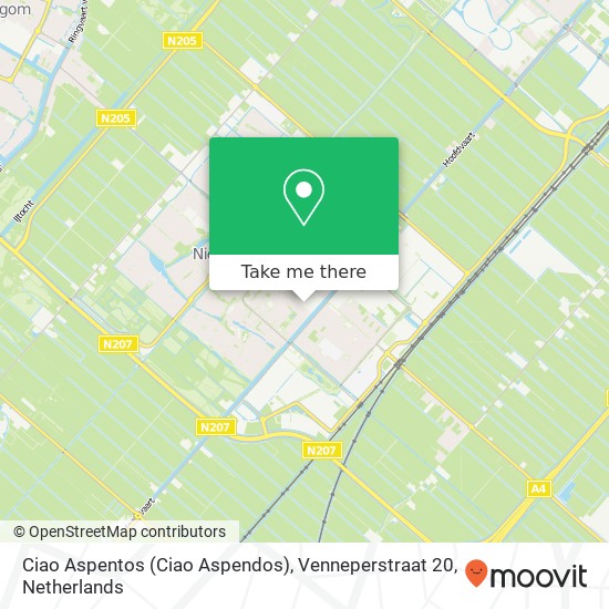 Ciao Aspentos (Ciao Aspendos), Venneperstraat 20 map