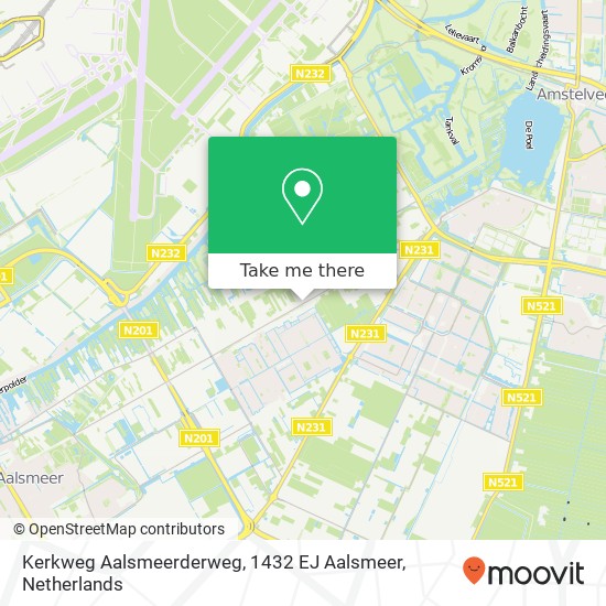 Kerkweg Aalsmeerderweg, 1432 EJ Aalsmeer Karte