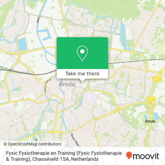 Fysic Fysiotherapie en Training (Fysic Fysiotherapie & Training), Chasséveld 15A map