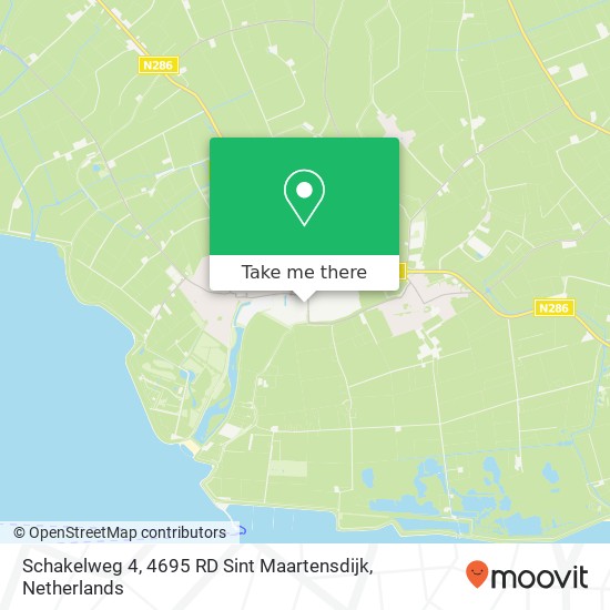 Schakelweg 4, 4695 RD Sint Maartensdijk map