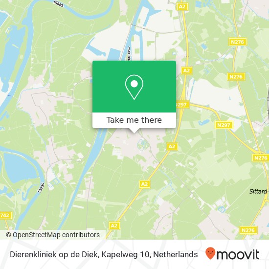 Dierenkliniek op de Diek, Kapelweg 10 map