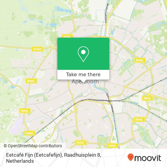 Eetcafé Fijn (Eetcafefijn), Raadhuisplein 8 map