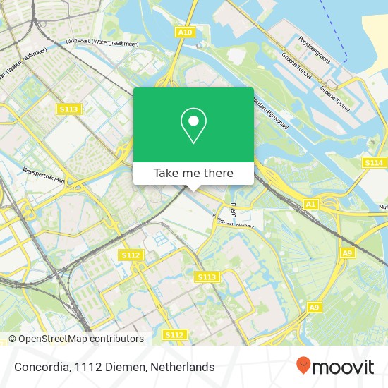 Concordia, 1112 Diemen map