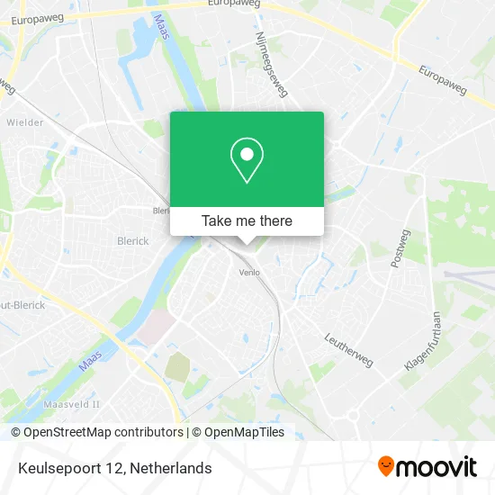 Keulsepoort 12 map