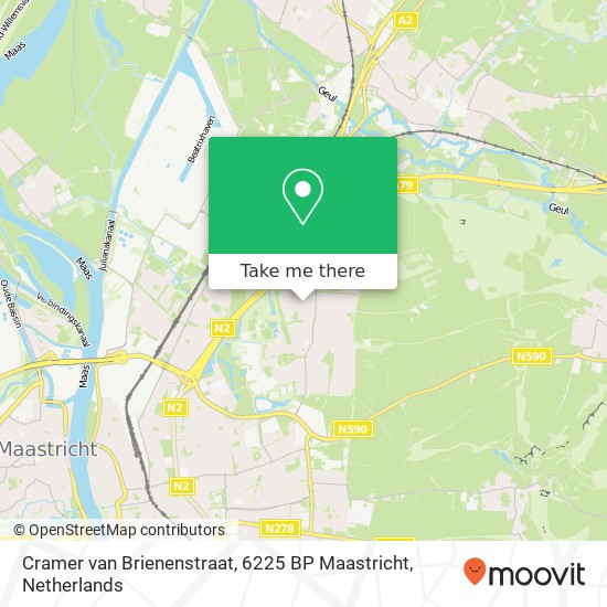 Cramer van Brienenstraat, 6225 BP Maastricht map