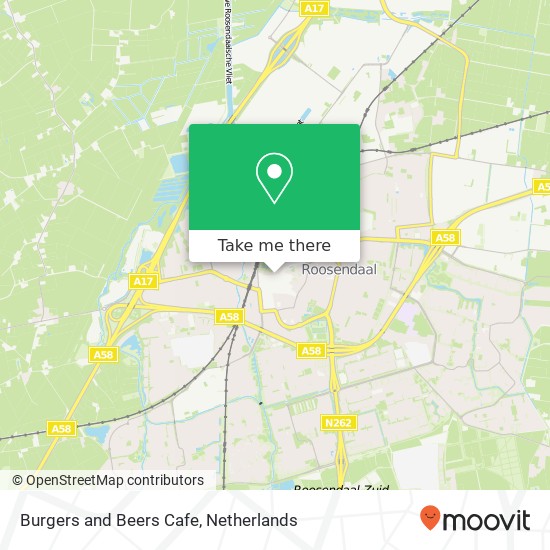 Burgers and Beers Cafe map