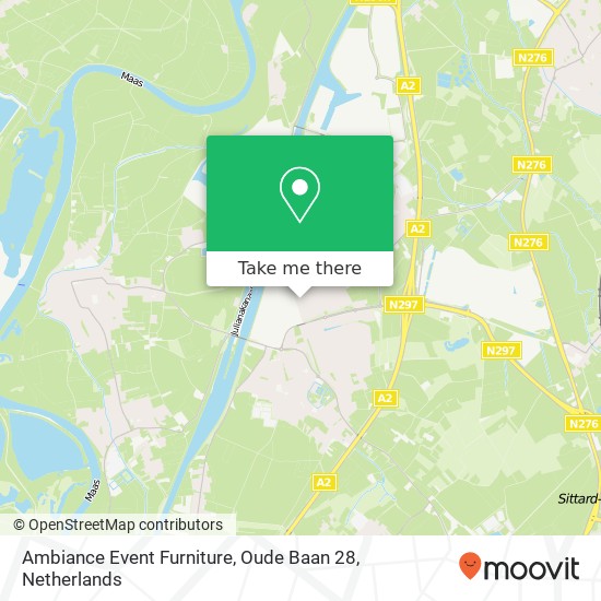 Ambiance Event Furniture, Oude Baan 28 map