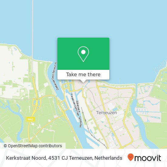 Kerkstraat Noord, 4531 CJ Terneuzen map