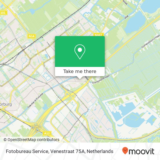 Fotobureau Service, Venestraat 75A map