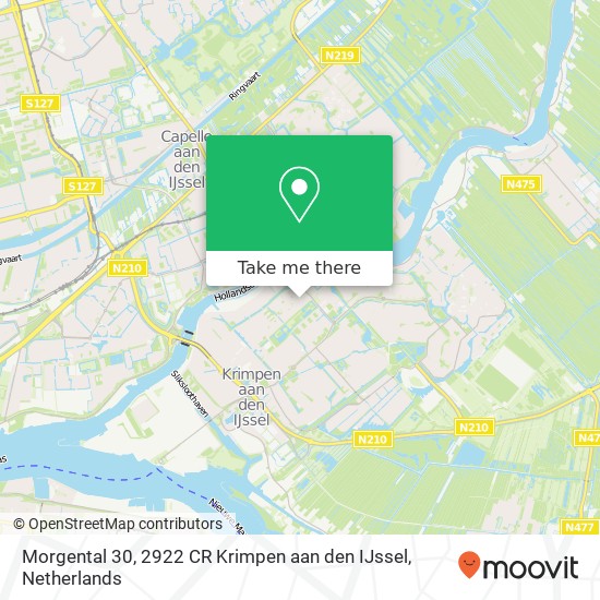 Morgental 30, 2922 CR Krimpen aan den IJssel map