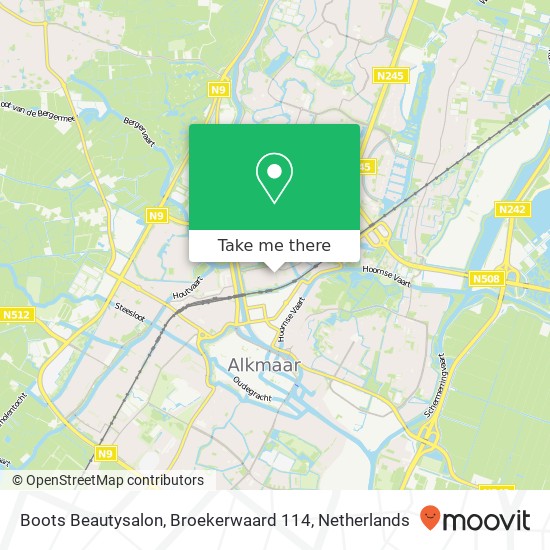 Boots Beautysalon, Broekerwaard 114 Karte