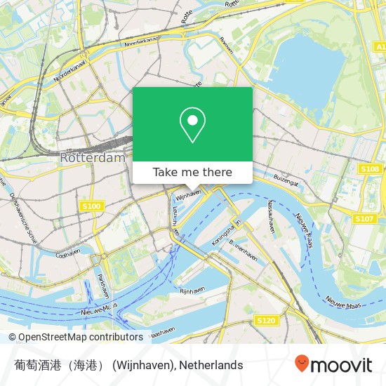 葡萄酒港（海港） (Wijnhaven) Karte