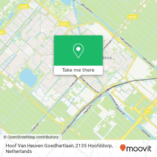 Hoof Van Heuven Goedhartlaan, 2135 Hoofddorp Karte