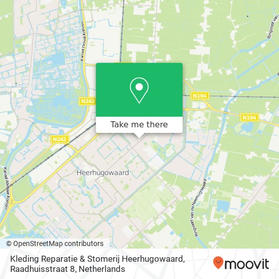 Kleding Reparatie & Stomerij Heerhugowaard, Raadhuisstraat 8 Karte