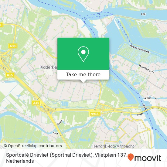 Sportcafé Drievliet (Sporthal Drievliet), Vlietplein 137 Karte